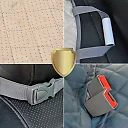 Dog Seat Cover for Back Seat, Waterproof Dog Car Hammock for Trucks & SUVs, Rear Seat Protector in Standard & XL Sizes, Black