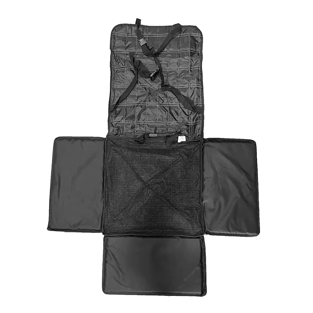 Dog Car Seat Cover & Basket, Foldable Waterproof Pet Travel Carrier Hammock for Back Seat, Gray