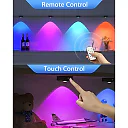 Rechargeable Puck Lights with Remote, Wireless RGB LED Under Cabinet Lighting with Timer & Touch Control, Stick-On Closet Lights, 3 or 6-Pack