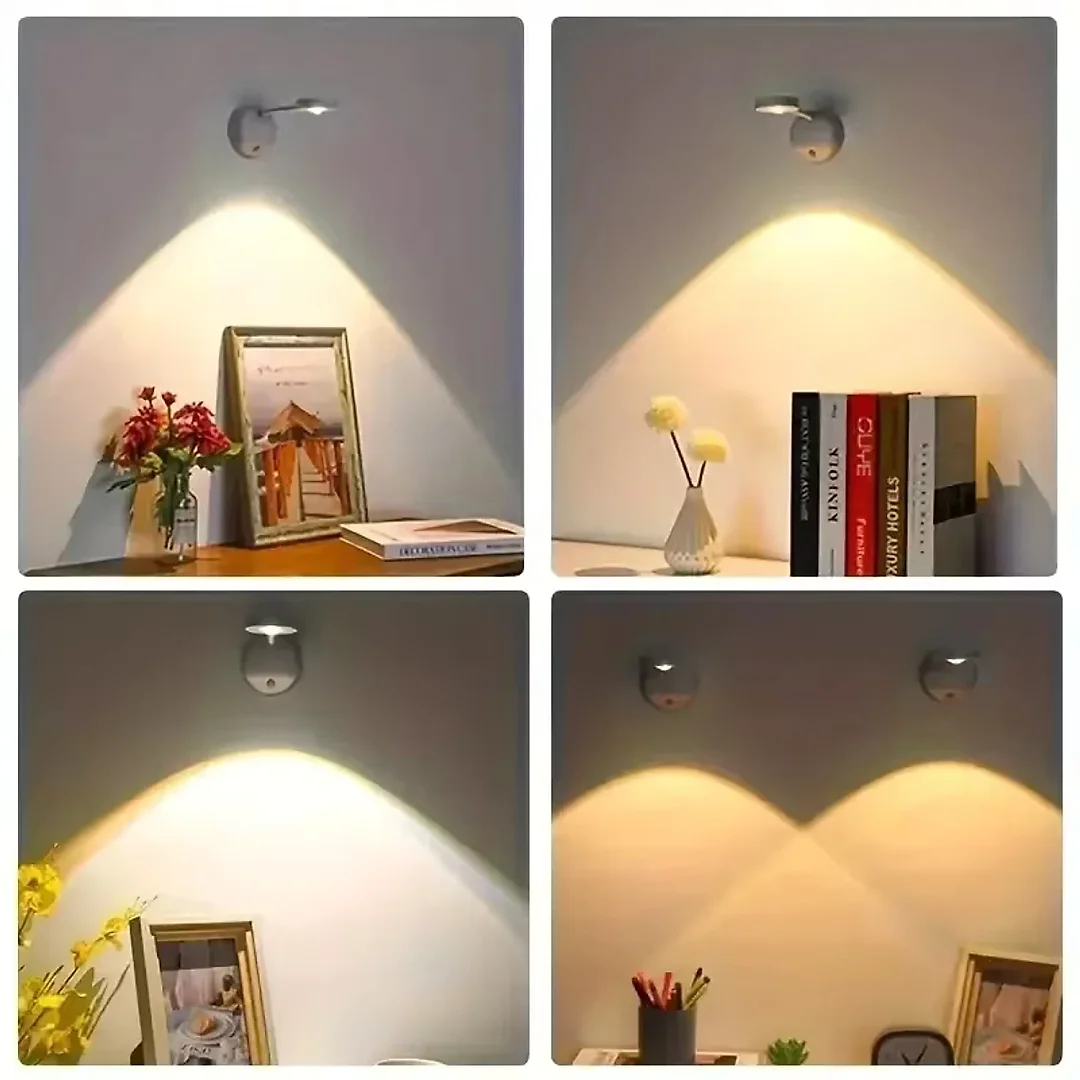 Motion Sensor Spotlight Indoor, Rechargeable Wireless LED Accent Lights for Art & Shelves, 3 Color Temperatures, 2-Pack or 4-Pack