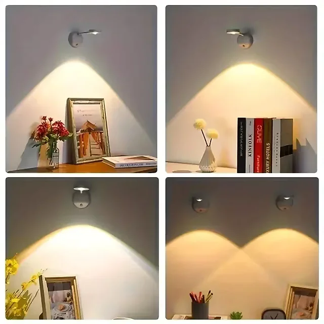 Motion Sensor Spotlight Indoor, Rechargeable Wireless LED Accent Lights for Art & Shelves, 3 Color Temperatures, 2-Pack or 4-Pack