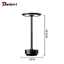 Aluminum Cordless Table Lamp, 4000mAh Rechargeable LED Touch Lamp with Stepless Dimming, Battery Operated Retro Lamp for Dining & Bedside