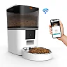 Automatic Cat Feeder with Camera, 4L Smart Pet Feeder with HD Video, App Remote Feeding & Stainless Steel Bowl, White