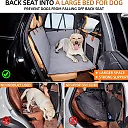 Dog Car Seat Cover Hammock, Waterproof Scratchproof Back Seat Protector, Nonslip Soft Dog Seat Cover for Cars & SUVs