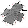 Dog Car Seat Cover & Basket, Foldable Waterproof Pet Travel Carrier Hammock for Back Seat, Gray