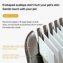 Dog Clippers Cordless, USB Rechargeable Dog Hair Clippers with Guide Combs, Quiet Pet Grooming Trimmer for Dogs & Cats