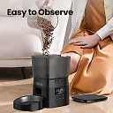 Automatic Cat Feeder 2L, Timed Dry Food Dispenser with LCD Screen & Portion Control, Button Programming, US Plug