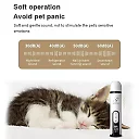 Pet Nail Grinder with LED Light & 3 Grinding Heads, USB Rechargeable Dog Nail Trimmer for Dogs & Cats