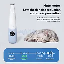 Cat Hair Trimmer Low Noise, Cordless Pet Clippers for Cats & Small Dogs, Gentle Electric Shaver for Paws & Face, Pastel Colors