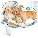 Dog Dryer Brush 2-in-1, Quiet Pet Hair Dryer with Slicker Comb & 4 Heat Settings for Dogs & Cats, US Plug
