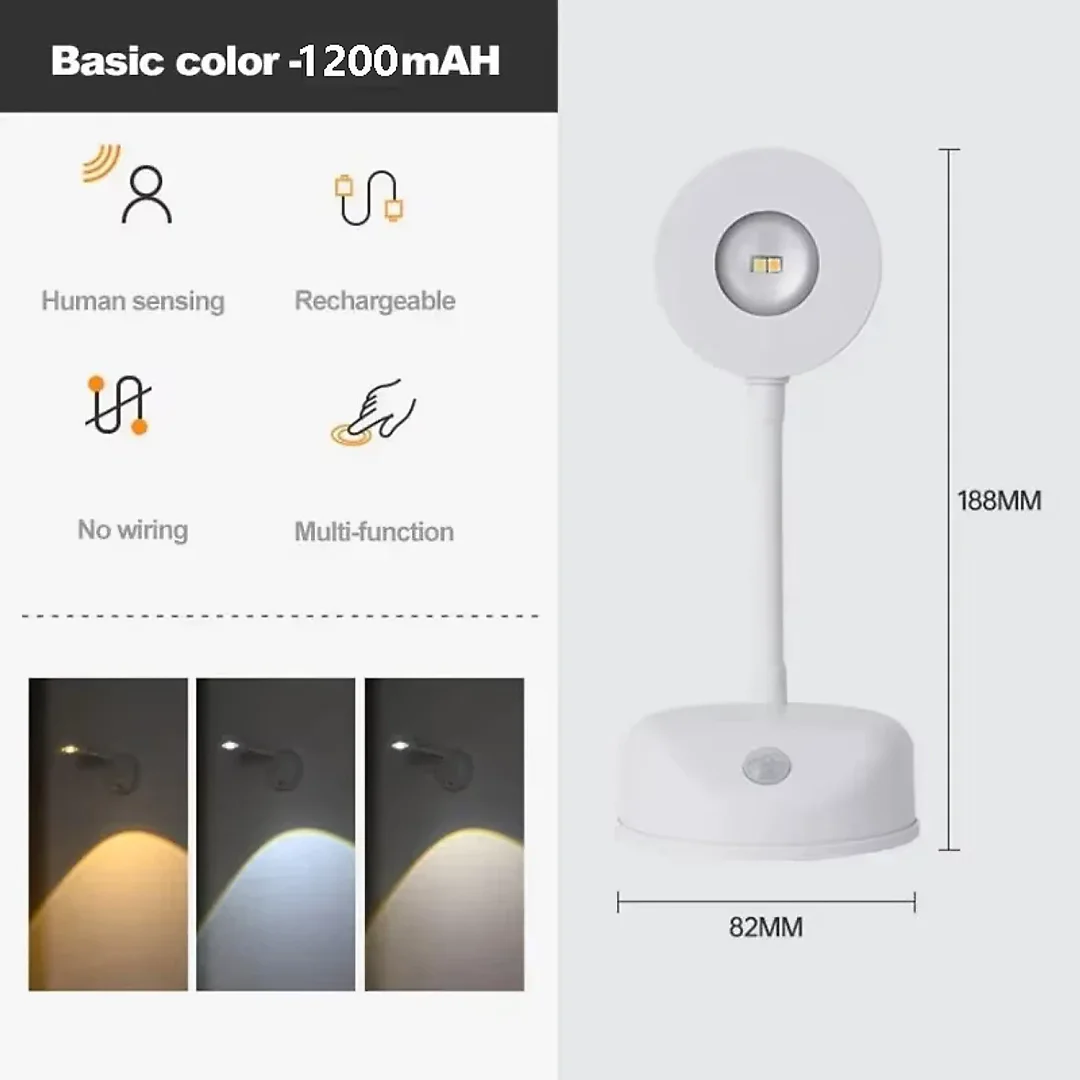 Motion Sensor Spotlight Indoor, Rechargeable Wireless LED Accent Lights for Art & Shelves, 3 Color Temperatures, 2-Pack or 4-Pack