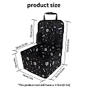 Dog Car Seat for Small & Medium Dogs, Waterproof Pet Booster Seat with Storage Pockets, Non-Slip Portable Travel Bed for Back Seat