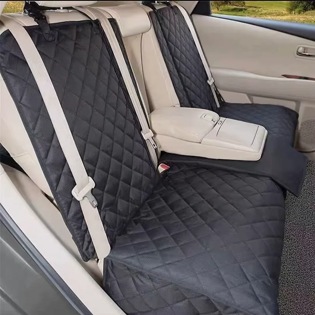 Dog Seat Cover for Back Seat with Armrest Opening, Waterproof Nonslip Dog Hammock for Car, 56 x 50 in Rear Seat Protector
