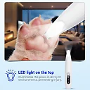 Dog Paw Trimmer with LED Light, Mini Rechargeable Dog Trimmer for Paw Pads, Face & Ears, Cordless Portable Pet Shaver