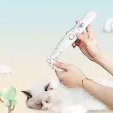 Dog Paw Trimmer with Hair Suction, 2-in-1 Rechargeable Pet Trimmer for Paws, Ears & Face, Low-Noise & Mess-Free Grooming