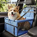 Dog Booster Seat for Car, Oxford Pet Car Seat for Small Dogs & Cats with Breathable Mesh & Adjustable Safety Straps, Black