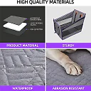 Dog Car Bed for Back Seat, Waterproof Dog Hammock Extender with Nest-Style Sides & Mesh Pocket, Scratchproof Seat Cover