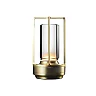 Crystal Lantern Lamp, Aluminum Cordless Table Lamp with 2000mAh Rechargeable Battery, LED Touch Dimming for Restaurant, Patio & Camping