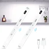 Under Cabinet Lighting Wireless, Rechargeable 60 LED Motion Sensor Closet Light Bars with Battery Display & Touch Control, Cool White