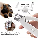 Quiet Dog Nail Grinder with 2 LED Lights, Rechargeable Dog Nail Trimmer for Small, Medium & Large Dogs and Cats