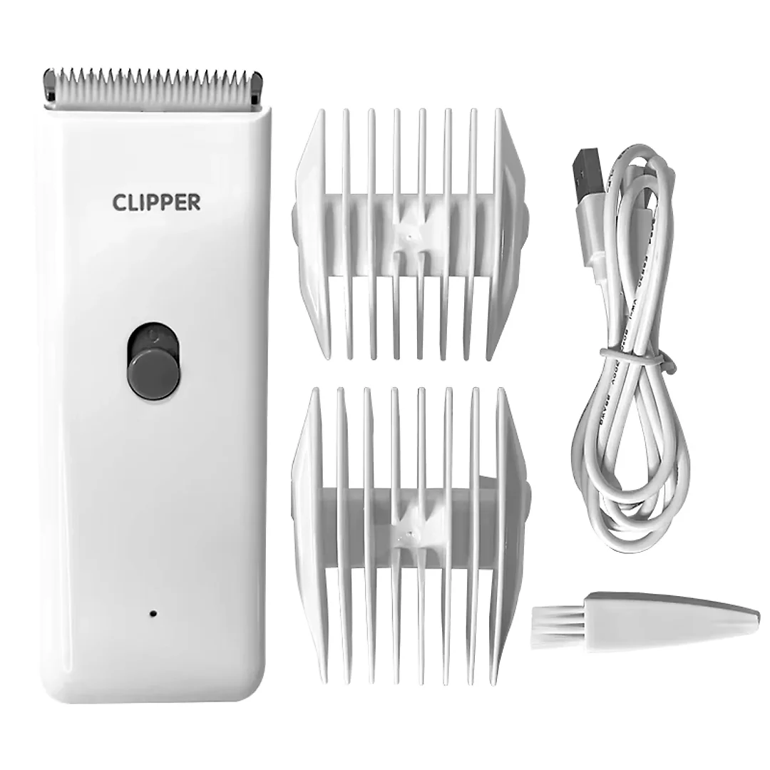 Low Noise Dog Clippers, Cordless Rechargeable Pet Hair Trimmer for Dogs, Cats & Puppies, Lightweight Home Grooming Clipper