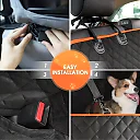 Dog Seat Cover for Back Seat, Waterproof Dog Hammock for Car, Scratch-Resistant Rear Seat Protector for Cars, Trucks & SUVs
