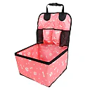 Dog Car Seat for Small & Medium Dogs, Waterproof Pet Booster Seat with Storage Pockets, Non-Slip Portable Travel Bed for Back Seat