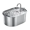 Cat Water Fountain with Faucet, Stainless Steel Pet Fountain for Cats & Dogs, Optional Filter Kit & Motion Sensor