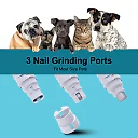 Dog Nail Grinder Rechargeable, Quiet 2-Speed Electric Dog Nail Trimmer for Small, Medium & Large Dogs, Gentle Paw Grooming