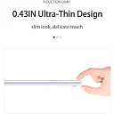 Ultra Slim Under Cabinet Lighting, Battery Operated Rechargeable Motion Sensor LED Bar with Magnetic Mount, 3 Colors & Dimming, USB-C