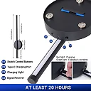 Magnetic Rechargeable Wall Lamp, 20 Inch Battery Operated LED Wall Sconce, Wire-Free Dimmable Linear Wall Light for Hallway & Bedroom