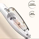 Dog Paw Trimmer with Hair Suction, 2-in-1 Rechargeable Pet Trimmer for Paws, Ears & Face, Low-Noise & Mess-Free Grooming