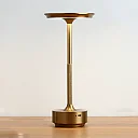 Aluminum Cordless Table Lamp, 4000mAh Rechargeable LED Touch Lamp with Stepless Dimming, Battery Operated Retro Lamp for Dining & Bedside