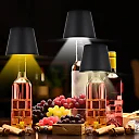 Wine Bottle Lamp, Rechargeable Cordless LED Bottle Lamp Shade with Touch Dimming & 3 Light Colors, Bar & Restaurant Table Decor