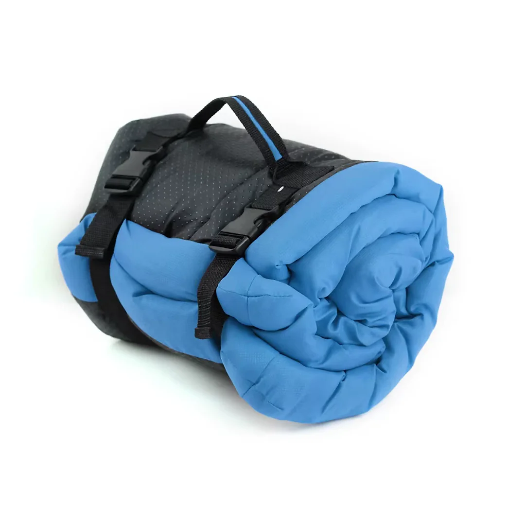 Waterproof Dog Travel Mat, Foldable Car Seat Cushion & Portable Dog Bed, Non-Slip Roll-Up Pad with Carry Handle, 35 x 24 in, Gray