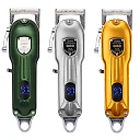 Professional Dog Clippers, All-Metal Cordless Rechargeable Dog Grooming Clippers with Digital Display & Guide Combs, Low Noise