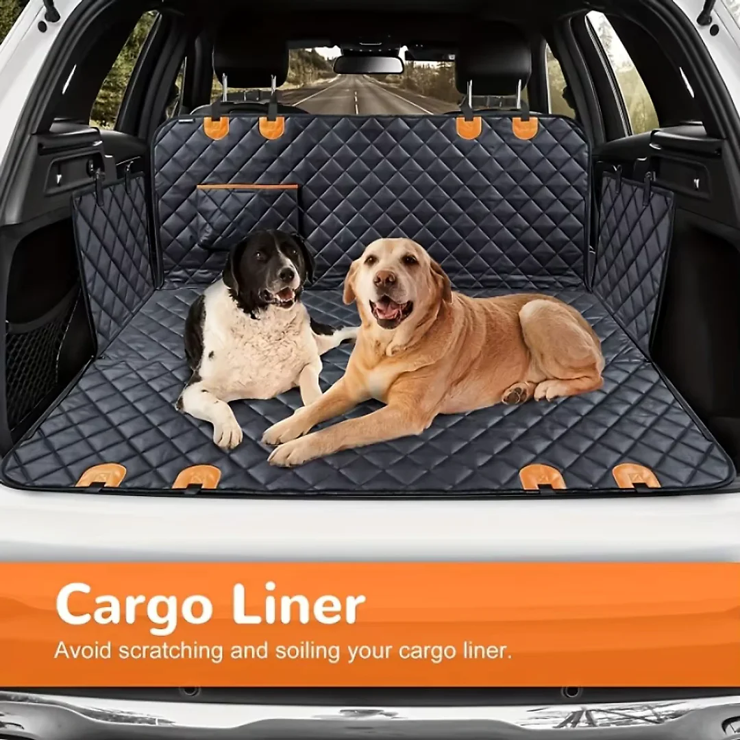 Heavy Duty Dog Seat Cover for Back Seat, 600D Waterproof Dog Hammock, Scratch-Proof Nonslip Car Seat Protector for Cars & SUVs