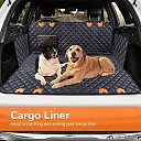 Heavy Duty Dog Seat Cover for Back Seat, 600D Waterproof Dog Hammock, Scratch-Proof Nonslip Car Seat Protector for Cars & SUVs