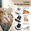 Dog Nail Grinder Kit with LED Light, Quiet Rechargeable Dog Nail Trimmer with Extra Grinding Heads for Dogs & Cats