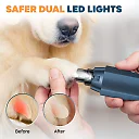 Dog Nail Grinder 5-Speed, Quiet Rechargeable Pet Nail Trimmer for Dogs & Cats, Professional Paw Care Tool