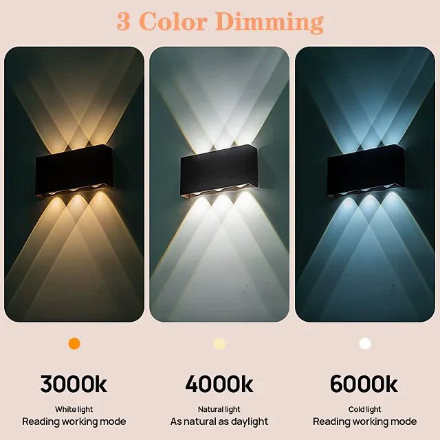 Rechargeable Wall Light with Remote, 5200mAh Battery Operated Up-Down Wall Sconce, Touch Dimming & 3 Color Temperatures, USB-C