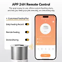 Automatic Cat Feeder Stainless Steel 4.5L, Wi-Fi Smart Pet Feeder with App Scheduling & Voice Recorder for Cats & Dogs