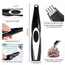 Dog Grooming Kit with Clippers, Rechargeable Cordless Dog Clippers with Guide Combs, Scissors & Nail Clipper Options for Dogs & Cats