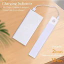 Ultra Slim Under Cabinet Lighting, Battery Operated Rechargeable Motion Sensor LED Bar with Magnetic Mount, 3 Colors & Dimming, USB-C