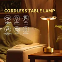 Cordless LED Table Lamp, Rechargeable USB-C Touch Lamp with Dimmable Light, Battery Operated Bedside & Dining Lamp