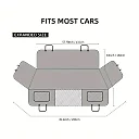 Dog Car Seat Cover Hammock, Waterproof Scratchproof Back Seat Protector, Nonslip Soft Dog Seat Cover for Cars & SUVs