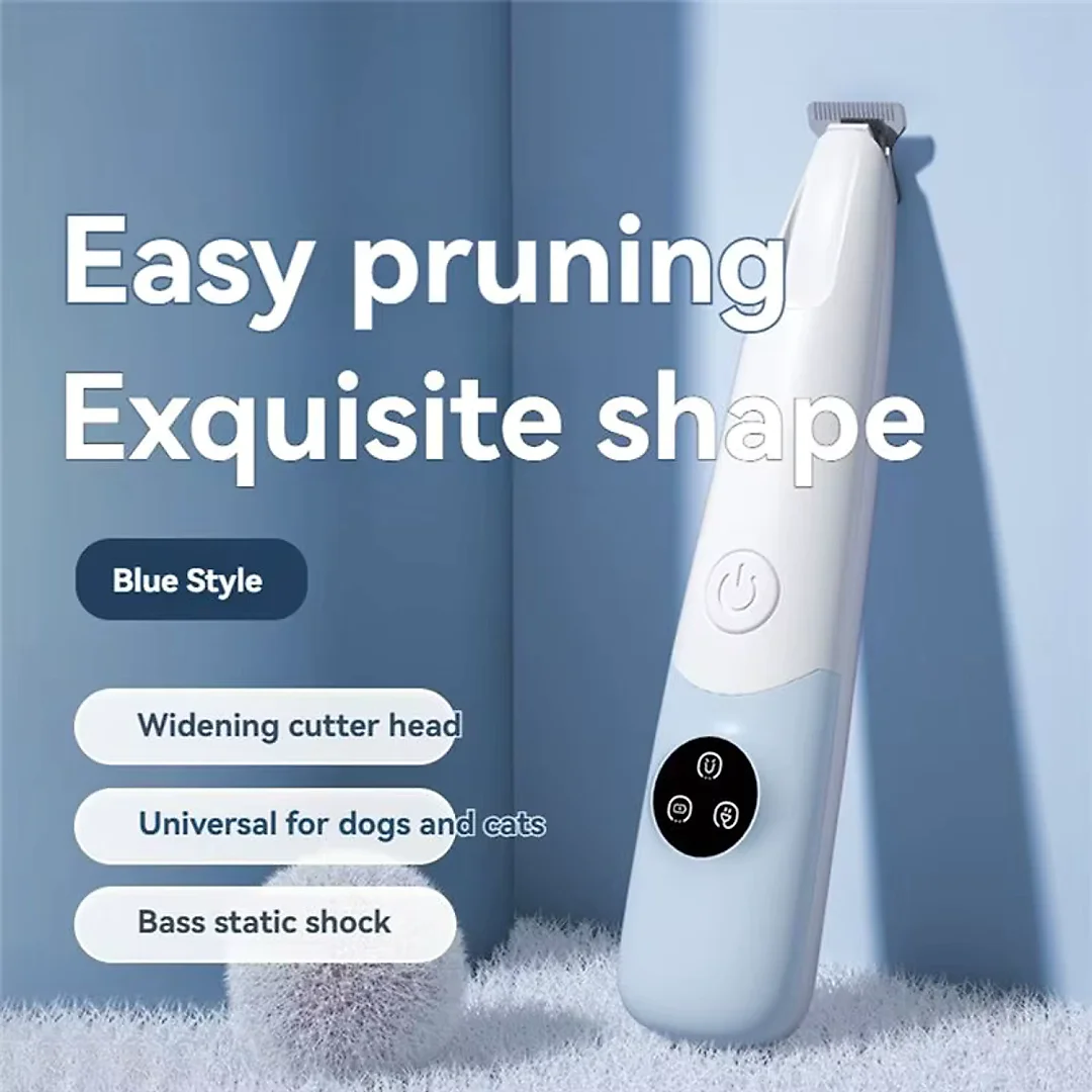 Cat Hair Trimmer Low Noise, Cordless Pet Clippers for Cats & Small Dogs, Gentle Electric Shaver for Paws & Face, Pastel Colors
