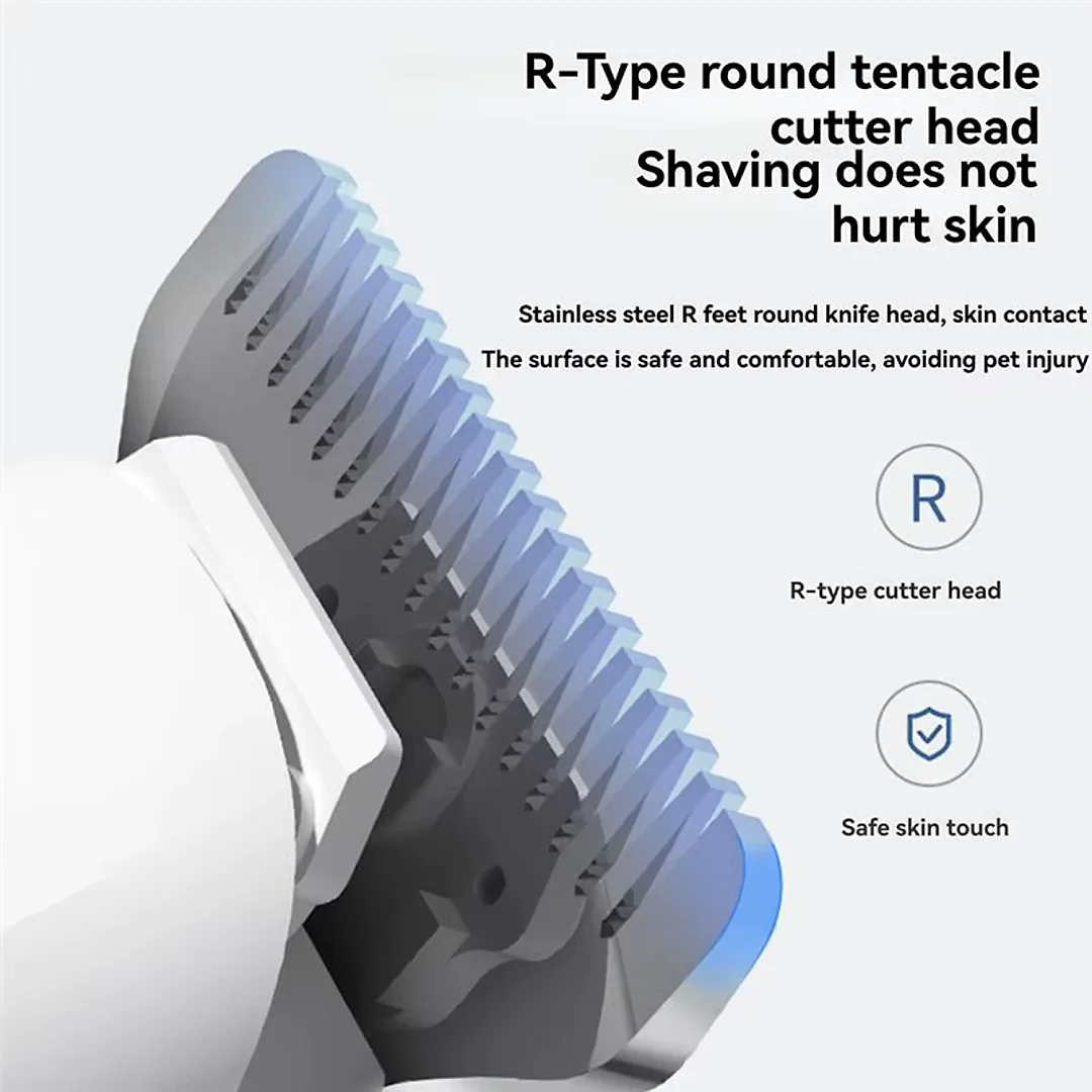 Cat Hair Trimmer Low Noise, Cordless Pet Clippers for Cats & Small Dogs, Gentle Electric Shaver for Paws & Face, Pastel Colors