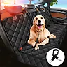 Dog Seat Cover for Back Seat, Waterproof Nonslip Dog Hammock for Car, Scratchproof Rear Seat Protector for Cars, Trucks & SUVs, Black
