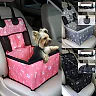 Dog Car Seat for Small & Medium Dogs, Waterproof Pet Booster Seat with Storage Pockets, Non-Slip Portable Travel Bed for Back Seat